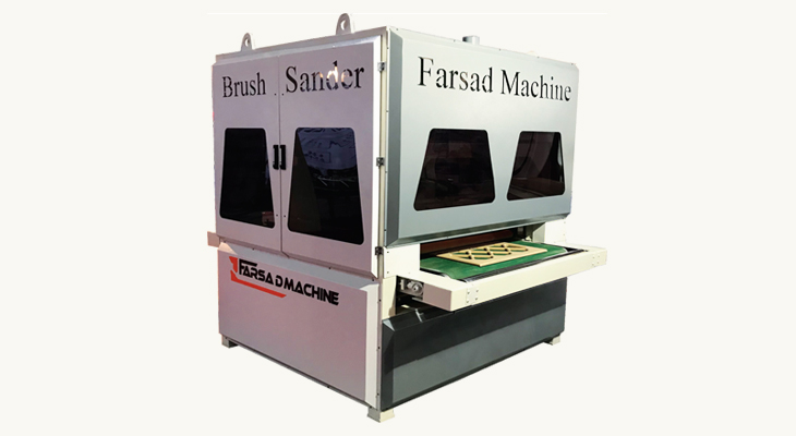 Polishing sanding machine width 125 - six stations | Farsad Sanat Alborz