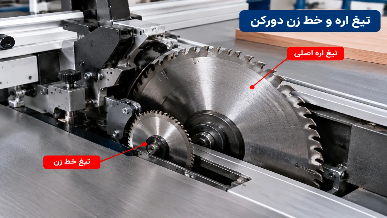مکانیزم تیغههای دستگاه دورکن